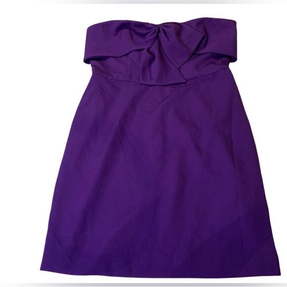 SAM EDELMAN NWT Bow Strapless Sheath Cocktail
Minidress In Purple Size 6 - Picture 8 of 10